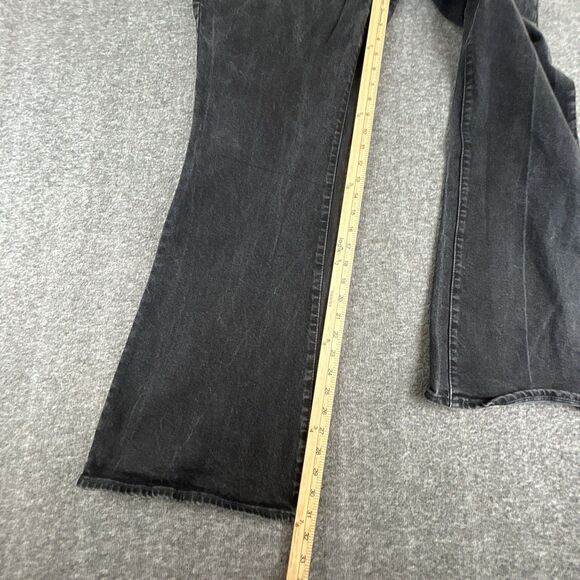 Madewell Perfect Vintage Flare Jeans Womens Sz 33 36x31 Black Plus Size Curvy - Picture 7 of 9